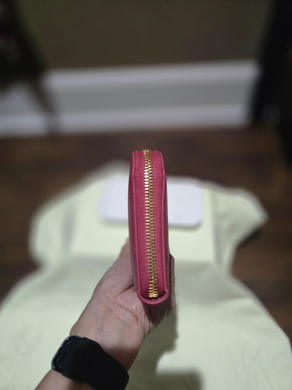 Prada Pink Saffiano Zip-Around Wallet - Picture 6 of 12